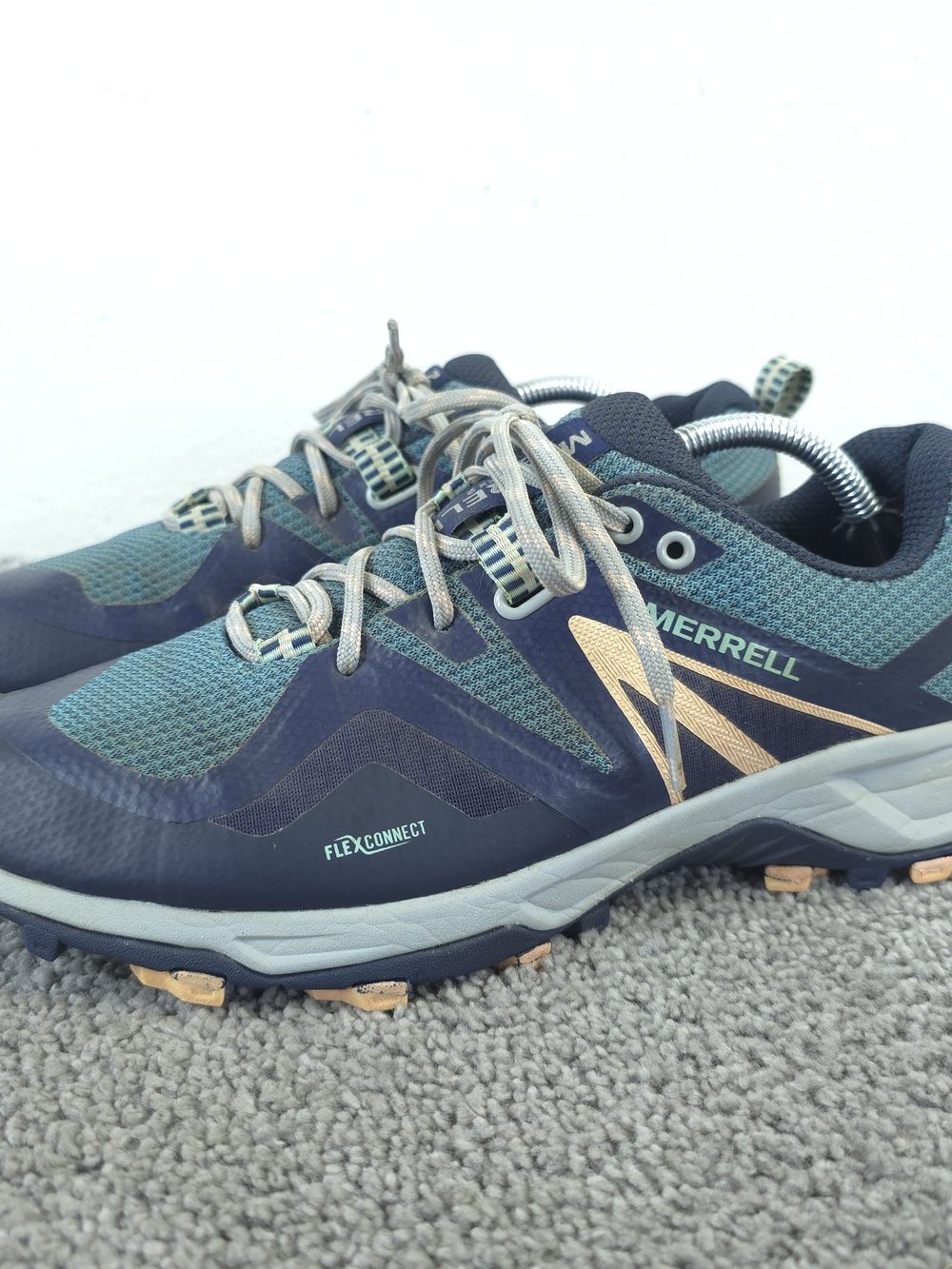 Merrell  MQM Flex 2 GTX Womens Size 8 Hiking Shoes J033676 Blue Trail Runner
